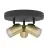Eglo Deckenleuchte Consuma 1 Stahl Schwarz Gold | IP44 - Geeignet für 3x GU10 